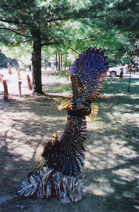 Eagle Perched & Vertical